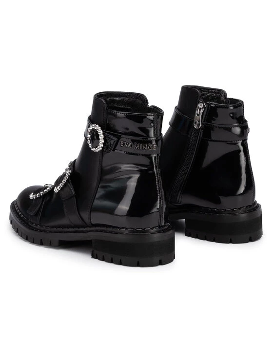 Eva Minge Γυναίκες Biker Μποτάκια Μποτάκια EM-21-06-000219 Μαύρο 3 Eva Minge Γυναίκες Biker Μποτάκια Μποτάκια EM-21-06-000219 Μαύρο - Image 3