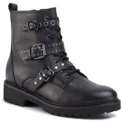 Eva Minge Γυναίκες Biker Μποτάκια Ορειβατικά παπούτσια EM-29-06-000189 Μαύρο