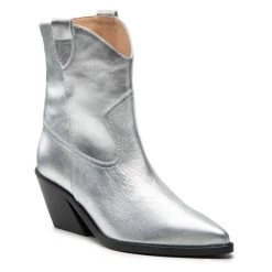 Eva Minge Γυναίκες Biker Μποτάκια Μποτάκια EM-57-12-001540 Ασημί