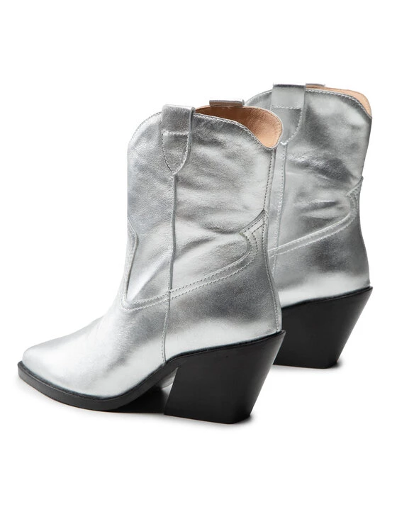 Eva Minge Γυναίκες Biker Μποτάκια Μποτάκια EM-57-12-001540 Ασημί 3 Eva Minge Γυναίκες Biker Μποτάκια Μποτάκια EM-57-12-001540 Ασημί - Image 3