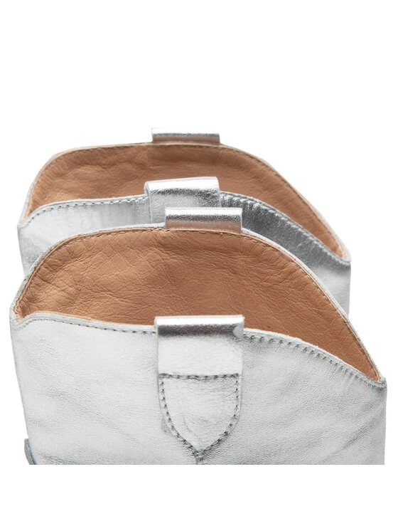 Eva Minge Γυναίκες Biker Μποτάκια Μποτάκια EM-57-12-001540 Ασημί 5 Eva Minge Γυναίκες Biker Μποτάκια Μποτάκια EM-57-12-001540 Ασημί - Image 5