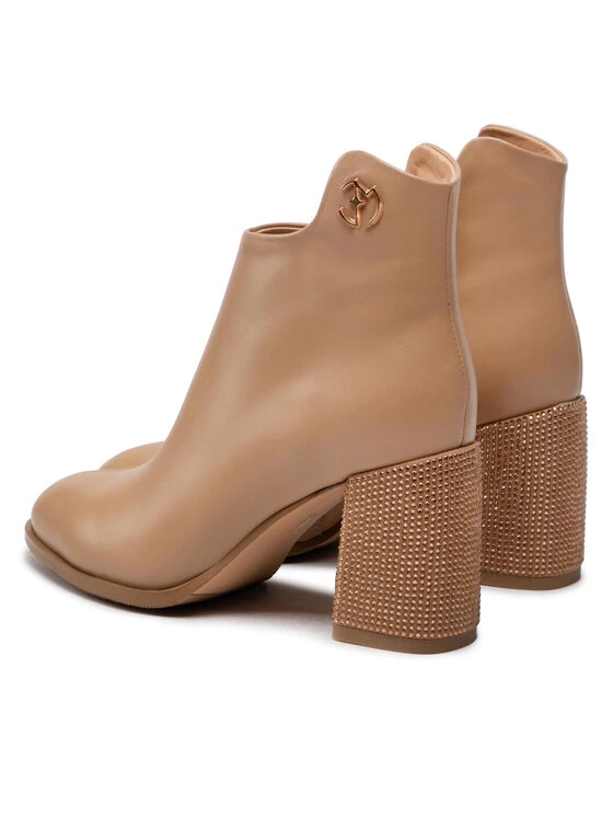 Eva Minge Γυναίκες Biker Μποτάκια Μποτάκια EM-44-12-001520 Μπεζ 3 Eva Minge Γυναίκες Biker Μποτάκια Μποτάκια EM-44-12-001520 Μπεζ - Image 3