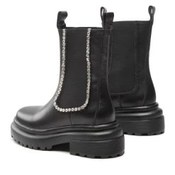 Eva Minge Γυναίκες Biker Μποτάκια Μποτάκια με λάστιχο EM-70-12-001513 Μαύρο -Eva Minge Κατάστημα unnamed file 3291