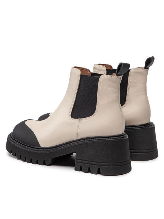 Eva Minge Γυναίκες Biker Μποτάκια Μποτάκια EM-44-12-001521 Μπεζ 3 Eva Minge Γυναίκες Biker Μποτάκια Μποτάκια EM-44-12-001521 Μπεζ - Image 3