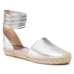 Eva Minge Γυναίκες Κλειστά Παπούτσια Εσπαντρίγιες EM-61-09-001207 Ασημί