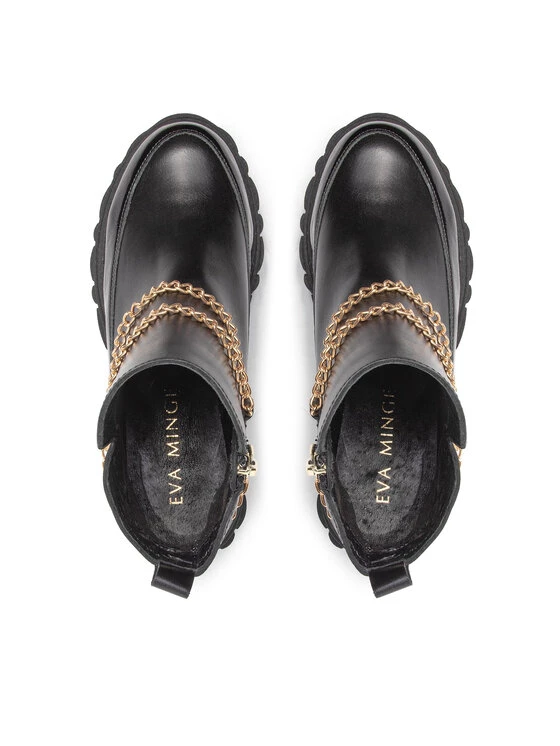 Eva Minge Γυναίκες Biker Μποτάκια Μποτάκια EM-56-12-001549 Μαύρο 5 Eva Minge Γυναίκες Biker Μποτάκια Μποτάκια EM-56-12-001549 Μαύρο - Image 5