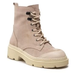 Eva Minge Γυναίκες Biker Μποτάκια Ορειβατικά παπούτσια EM-91-12-001557 Μπεζ