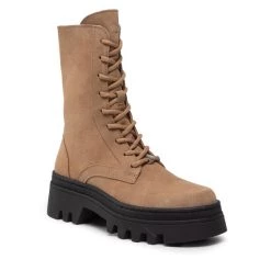 Eva Minge Γυναίκες Biker Μποτάκια Ορειβατικά παπούτσια EM-60-12-001558 Μπεζ