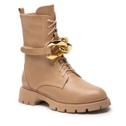 Eva Minge Γυναίκες Biker Μποτάκια Μποτάκια EM-44-12-001522 Μπεζ