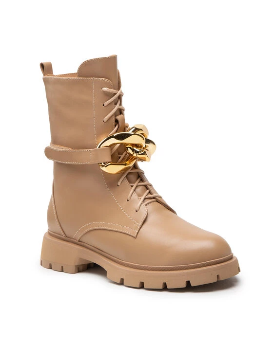 Eva Minge Γυναίκες Biker Μποτάκια Μποτάκια EM-44-12-001522 Μπεζ 1 Eva Minge Γυναίκες Biker Μποτάκια Μποτάκια EM-44-12-001522 Μπεζ