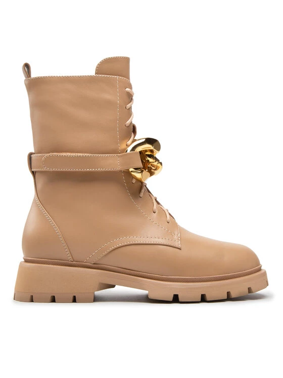 Eva Minge Γυναίκες Biker Μποτάκια Μποτάκια EM-44-12-001522 Μπεζ 2 Eva Minge Γυναίκες Biker Μποτάκια Μποτάκια EM-44-12-001522 Μπεζ - Image 2