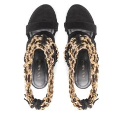 Eva Minge Γυναίκες Παντόφλες Σανδάλια EM-45-11-001458 Μαύρο -Eva Minge Κατάστημα unnamed file 3721