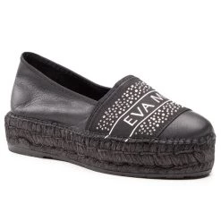 Eva Minge Γυναίκες Κλειστά Παπούτσια Εσπαντρίγιες EM-46-09-001222 Μαύρο