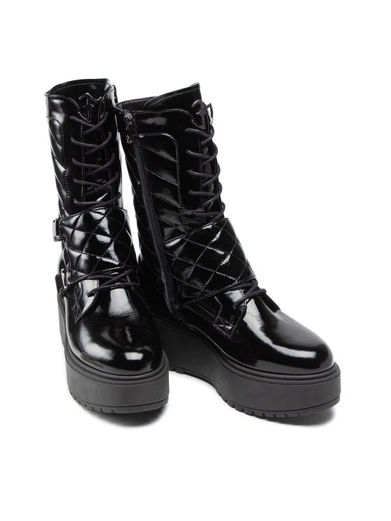 Eva Minge Γυναίκες Biker Μποτάκια Μποτάκια EM-56-10-001322 Μαύρο 5 Eva Minge Γυναίκες Biker Μποτάκια Μποτάκια EM-56-10-001322 Μαύρο - Image 5