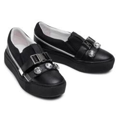 Eva Minge Γυναίκες Κλειστά Παπούτσια Πάνινα παπούτσια EM-41-09-001074 Μαύρο -Eva Minge Κατάστημα unnamed file 775