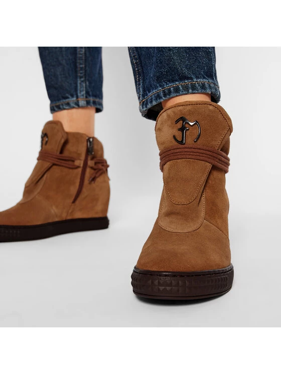 Eva Minge Γυναίκες Biker Μποτάκια Μποτάκια EM-26-09-001113 Καφέ 2 Eva Minge Γυναίκες Biker Μποτάκια Μποτάκια EM-26-09-001113 Καφέ - Image 2