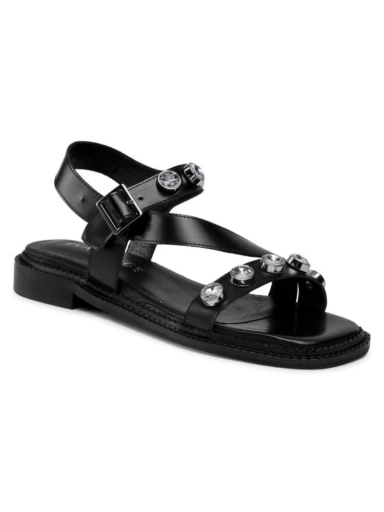 Eva Minge Γυναίκες Σανδάλια EM-21-09-001196 Μαύρο 1 Eva Minge Γυναίκες Σανδάλια EM-21-09-001196 Μαύρο