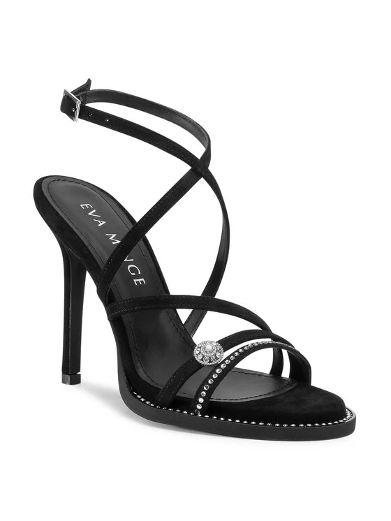 Eva Minge Γυναίκες Σανδάλια EM-53-07-000809 Μαύρο 1 Eva Minge Γυναίκες Σανδάλια EM-53-07-000809 Μαύρο